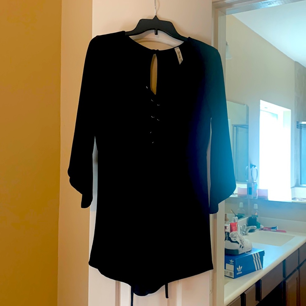 Cute black romper NWT